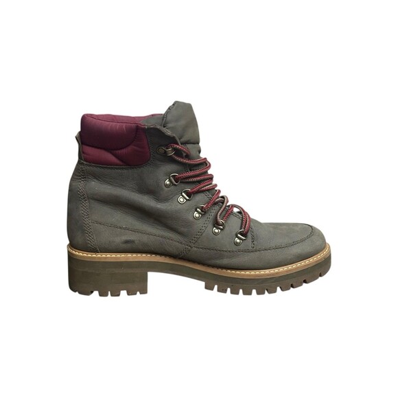 Timberland Womens Courmayeur Waterproof Hiker Boots Olive Red / Burgundy Sz 11 - Picture 11 of 15